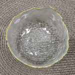 Миска 13*6,5см, прозрачная с золотой каймой, NNSW15