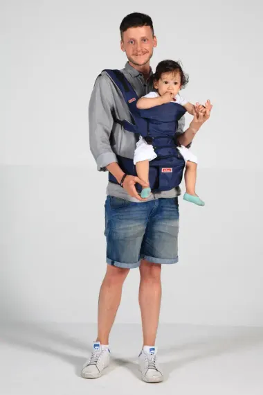 Хипсит S-Pocket Set Sinbii на 2 лямках синий