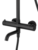 Душевая система с термостатом WONZON & WOGHAND STICK, Черный матовый (WW-88739903-MB)