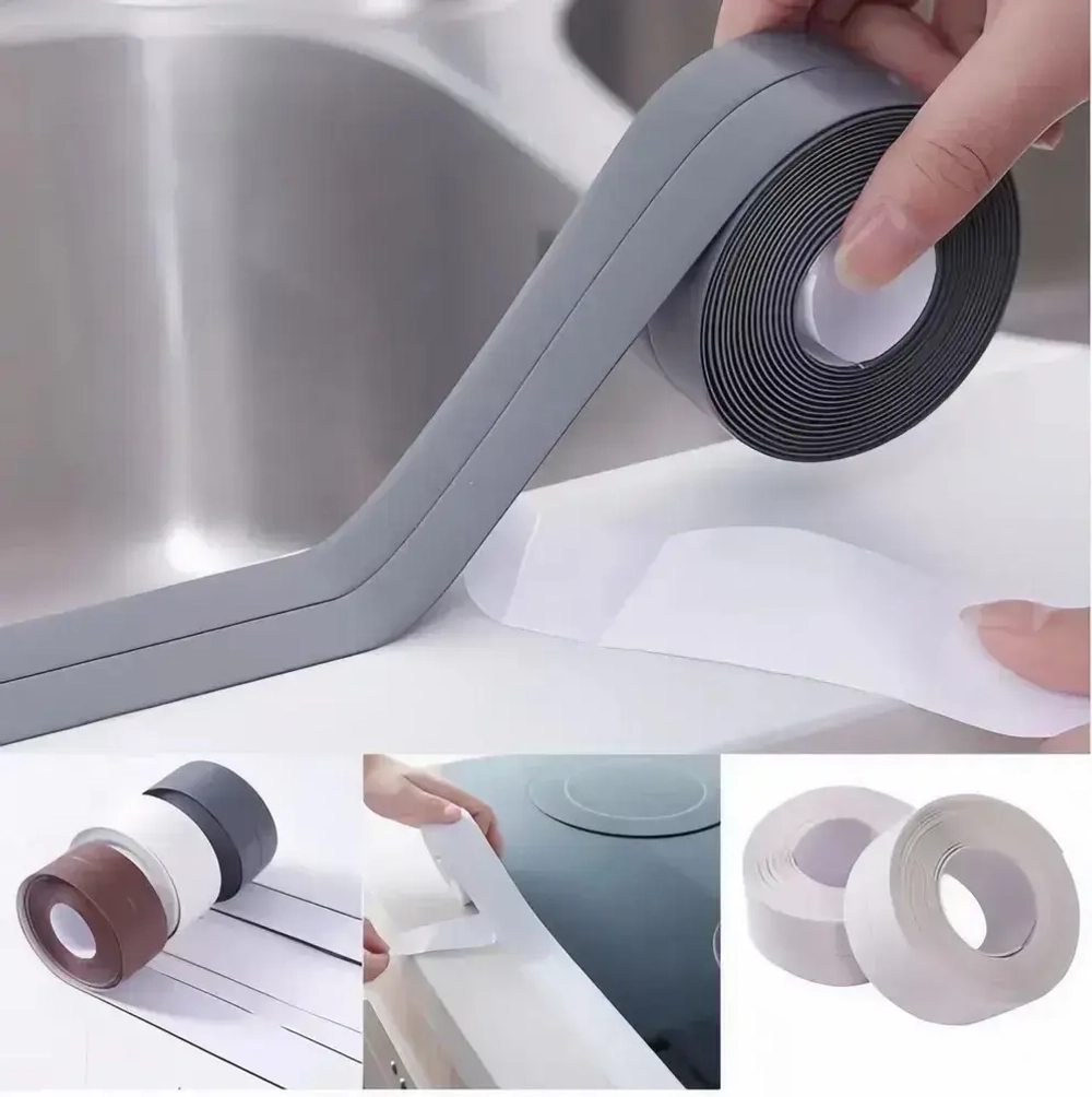 Серая бордюрная лента самоклеющаяся лента для кухни, ванной комнаты и пола,80мм*5,0м.
