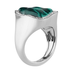 Кольцо с Турмалином и Бриллиантами, R0030-9/1