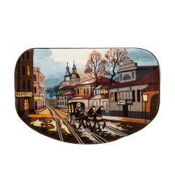 Народные промыслы ШК-55/157-C Шкатулка «Старый город» исп. Маркова