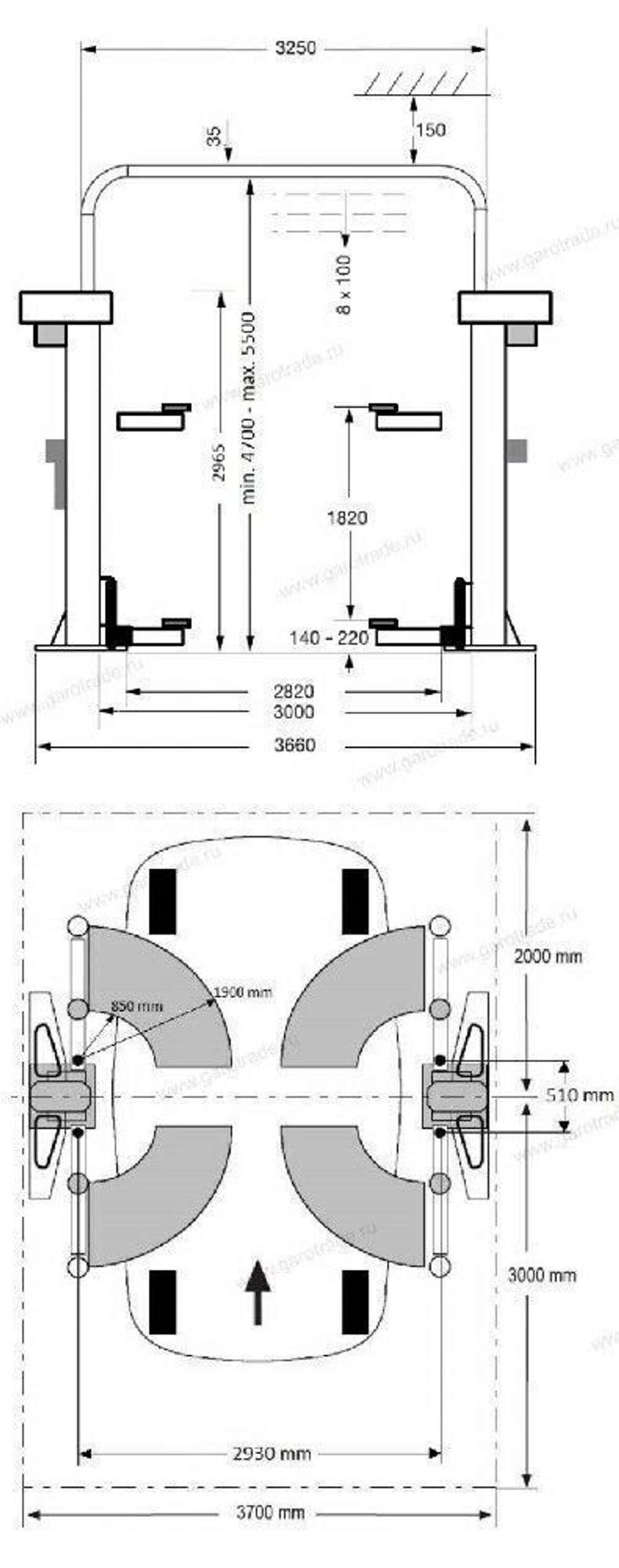 Подъёмник двухстоечный Hofmann Duolift MSE 5500