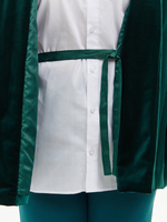 Утепленное кимоно (изумрудный)