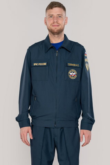 Костюм летний мужской МЧС (Патруль-240, серо-синий)