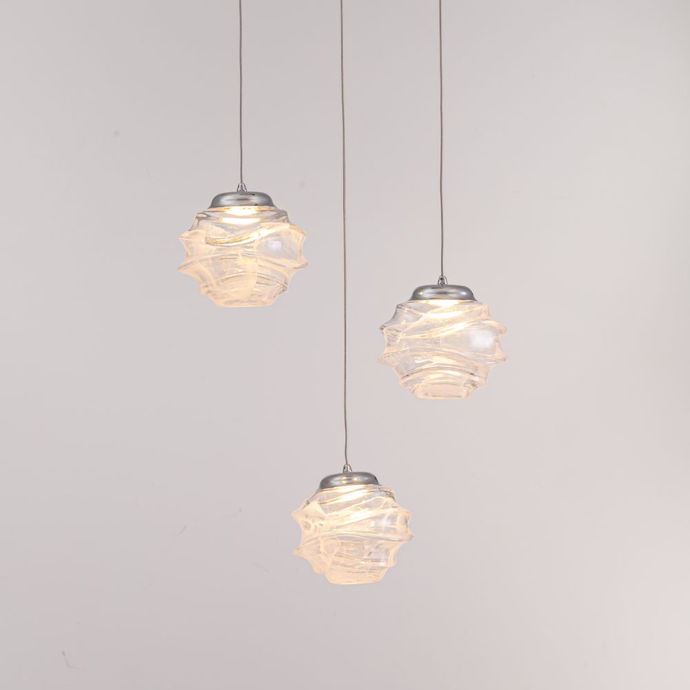 Подвесной светильник MD25030003-3A chrome/clear