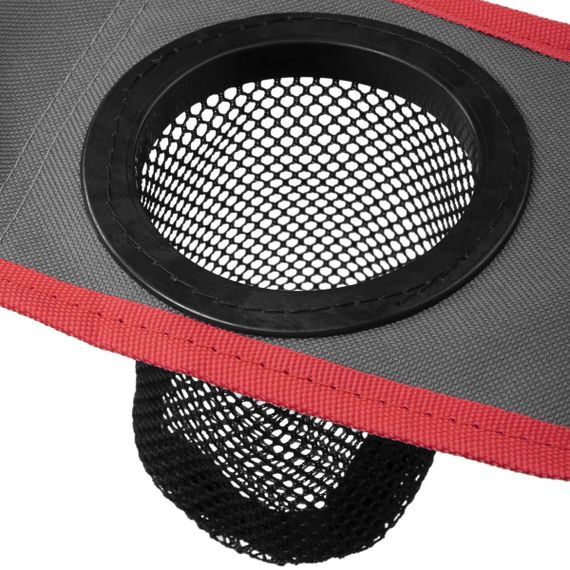 Кресло складное NISUS серый/красный N-96806H-GR (пр-во ГК Тонар)