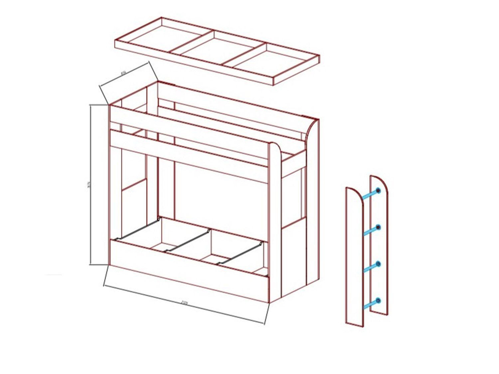 Карамель 75 кровать-диван Ясень Шимо Темный / Светлый / Ткань Латте