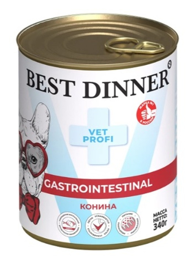 Best Dinner ВетПрофи Конс д/собак Gastrolntestinal конина 340г