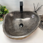 Раковина из речного камня RS-63447 (52*43*16) 0123