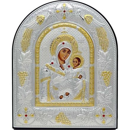 Икона Вифлеемская Божья Матерь в серебряном окладе.