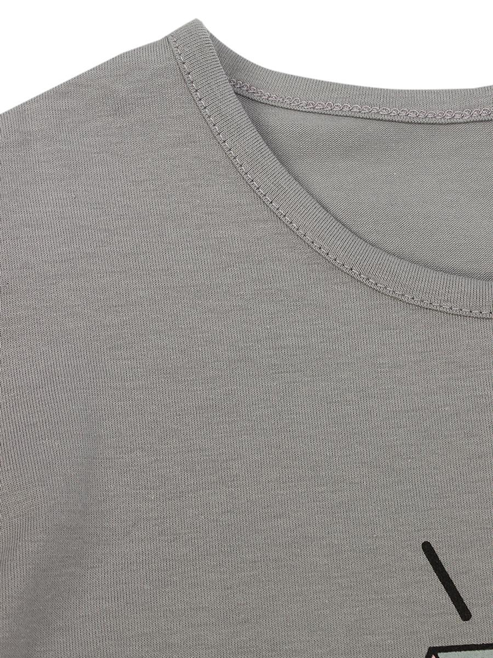 Лонгслив для девочек р-р 134 т.серый (Такро) M0874KL-7/10