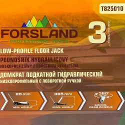 Домкрат подкатной гидравлический 3т Forsland Forsland-T825010