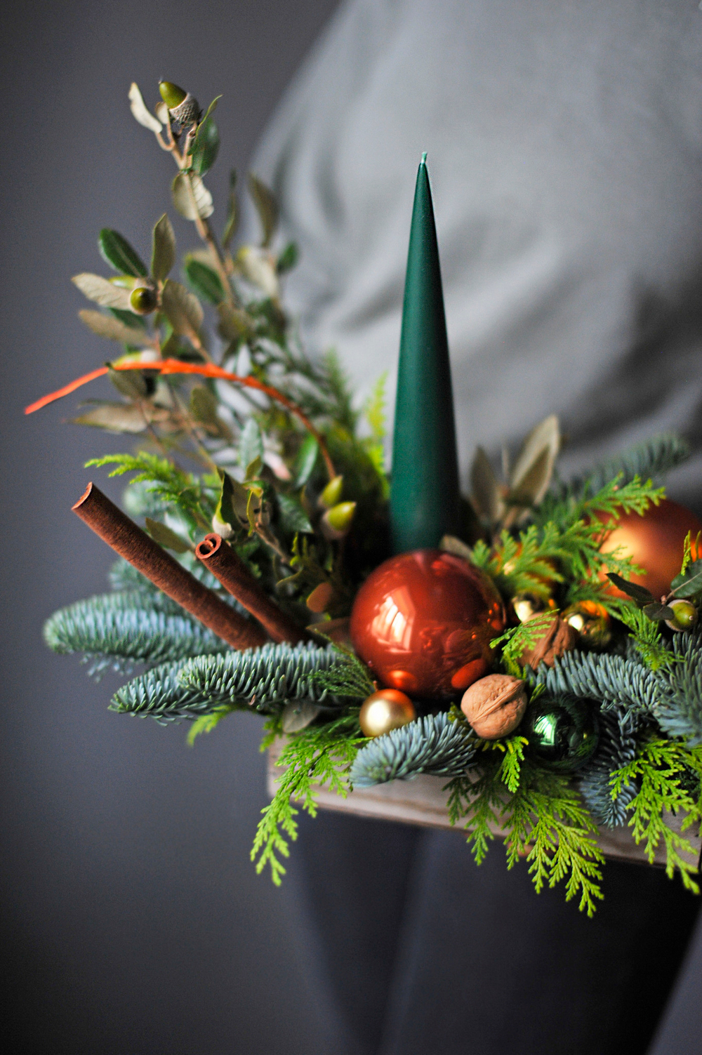 Новогодняя композиция Изумрудный вечер