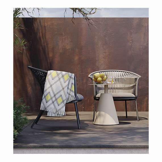 Столик кофейный Marius, Ø50х55 см, бежевый