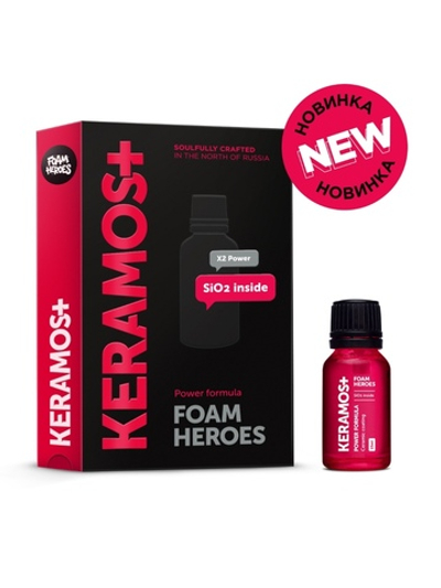 Foam Heroes Keramos+ керамическое покрытие для ЛКП автомобиля, 15мл