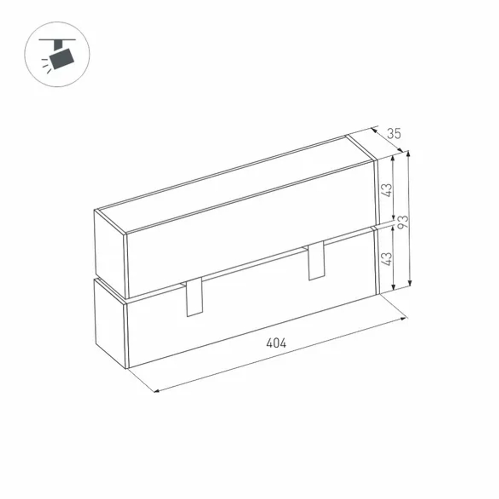 Светильник MAG-FLAT-FOLD-45-S405-12W Warm3000 (BK, 100 deg, 24V) (Arlight, IP20 Металл, 5 лет) 026991