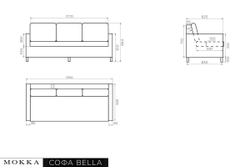 Комплект плетеной мебели MOKKA BELLA большой, соломенный