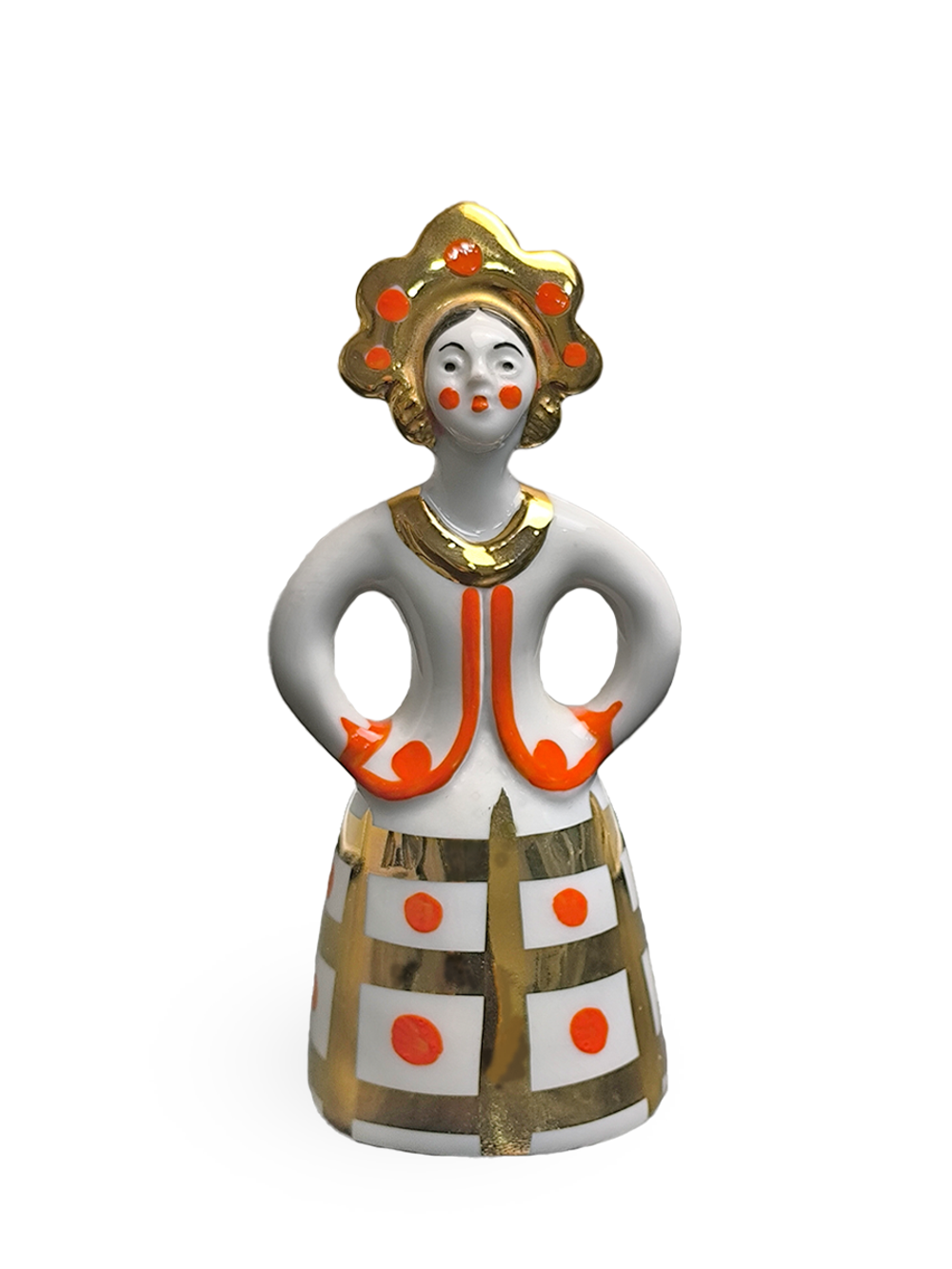 Фарфоровая статуэтка "Матрешка-невеста" Дулево