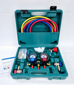 Манометрическая станция для измерения давления фреонов R22, R134A, R404A, R407C, Коллектор Техно (1 шт. / комплект)