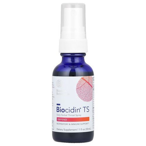 Biocidin Botanicals, Biocidin® TS, ежедневный травяной спрей для горла, 30 мл (1 жидк. унция)