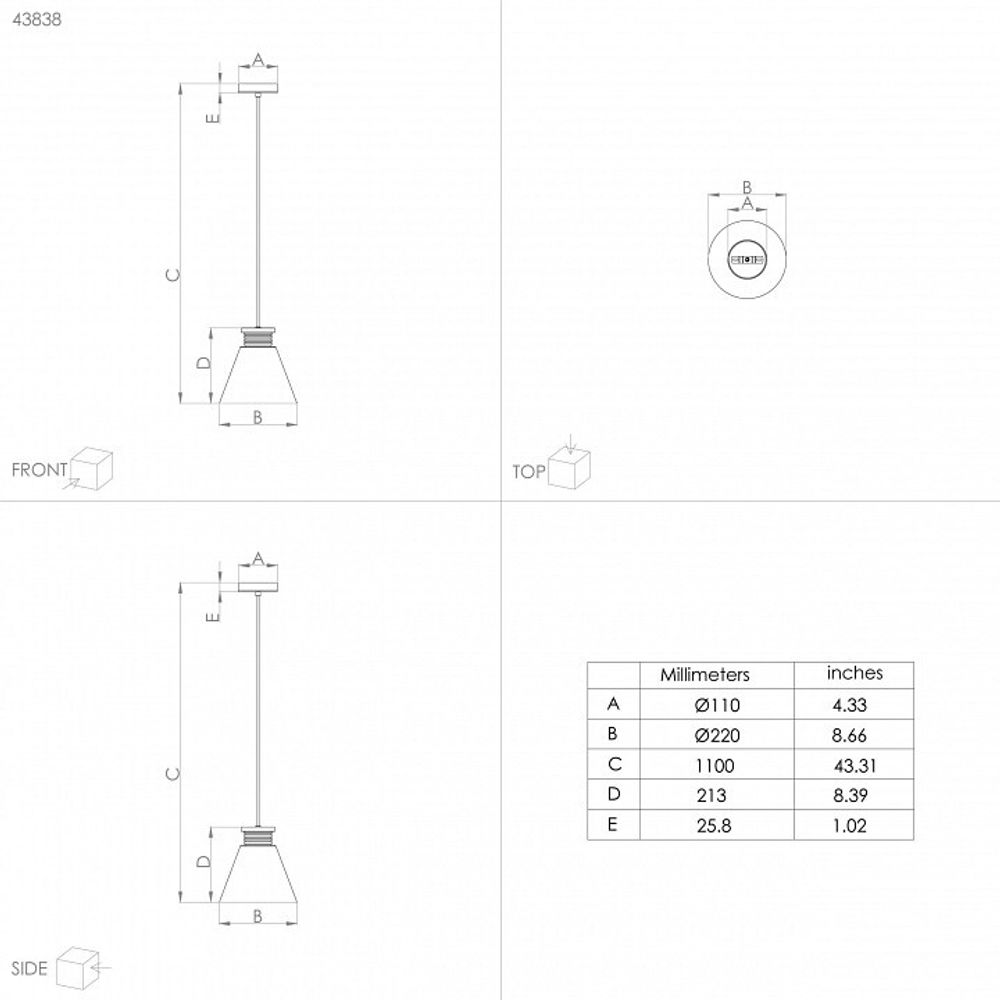 Подвесной светильник Eglo Twicken 43838