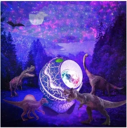 Ночник проектор Яйцо динозавра белый / Ночник проектор звездного неба / Яйцо дракона