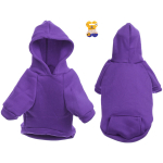 Кофта - толстовка для мелких пород собак «BRO Style», цвет фиолетовый, р M (на флисе)