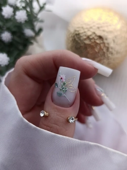Lucky Rose Слайдеры наклейки для длинных ногтей 410