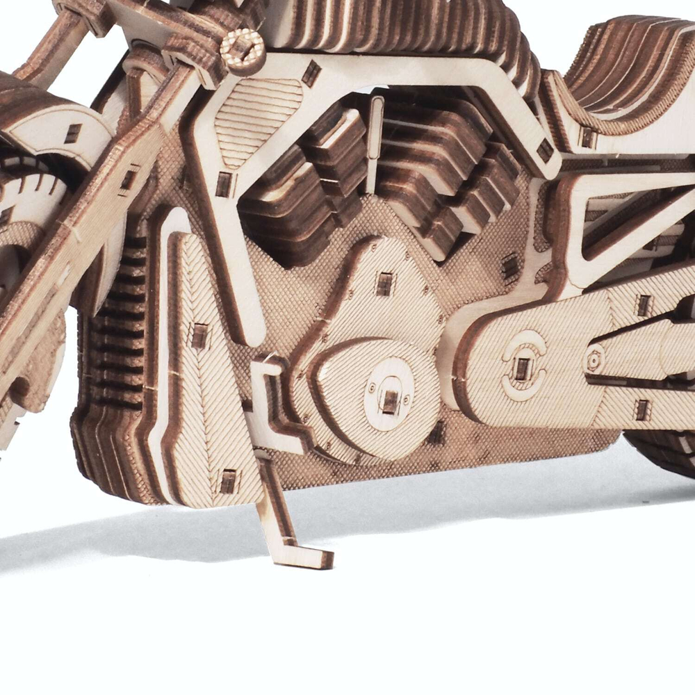 Деревянный конструктор Мотоцикл Гроза дорог (DROVO)