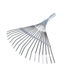 Грабли веерные пластинчатые порошковой окраски 18 зубьев