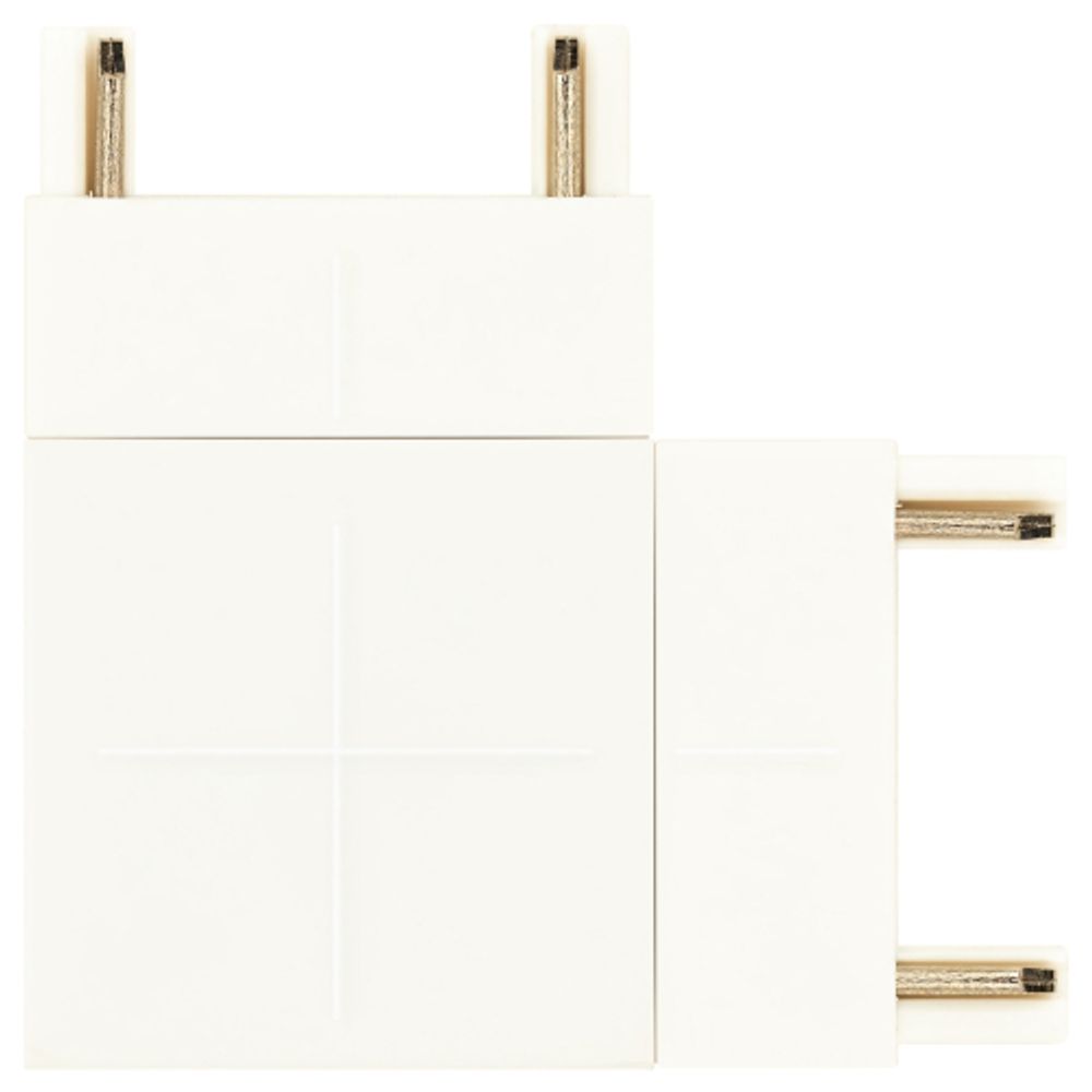 Коннектор питания ЭРА TRM-S5-CC WH для магнитного шинопровода угловой белый для системы S5 | Магнитный шинопровод и аксессуары