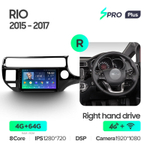 Teyes SPRO Plus 9"для KIA Rio 2015-2017 (прав)