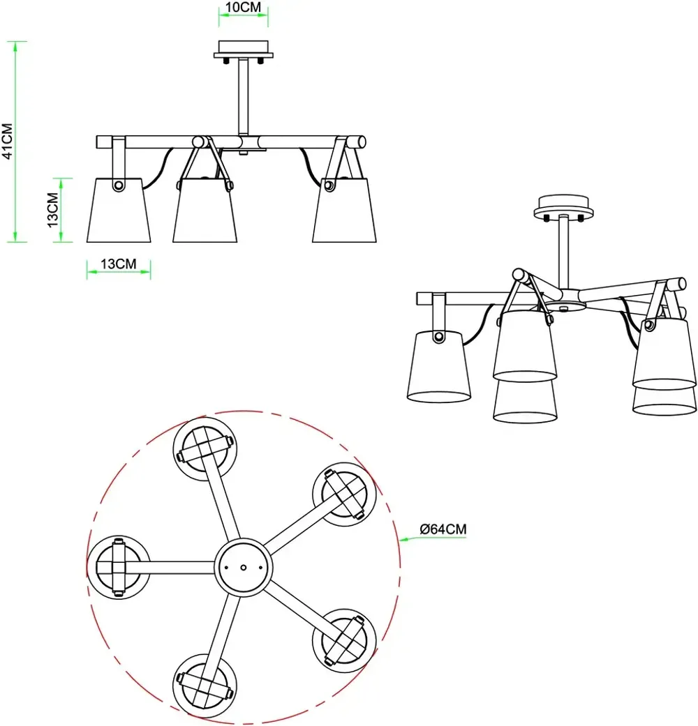 Потолочная люстра Arte Lamp