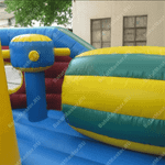 Большой надувной батут-горка "Корабль флибустьеров" 12*8*6 м