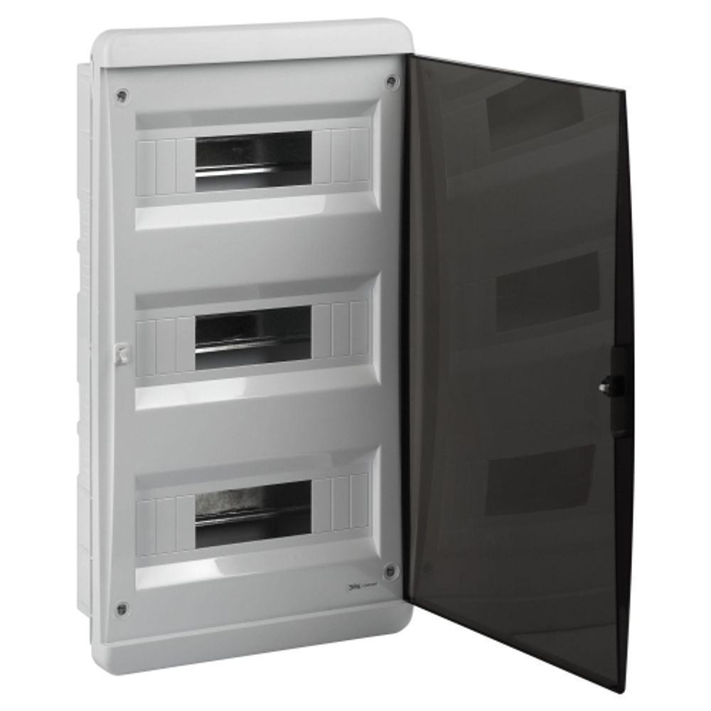 Корпус пластиковый встраиваемый ЭРА COMFORT ЩРВ-П-36 IP40 прозрачная крышка белый | Корпуса пластиковые модульные