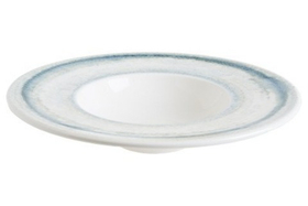 Тарелка для пасты d=280 мм. 400 мл. Ривус белая середина, форма Банкет Bonna