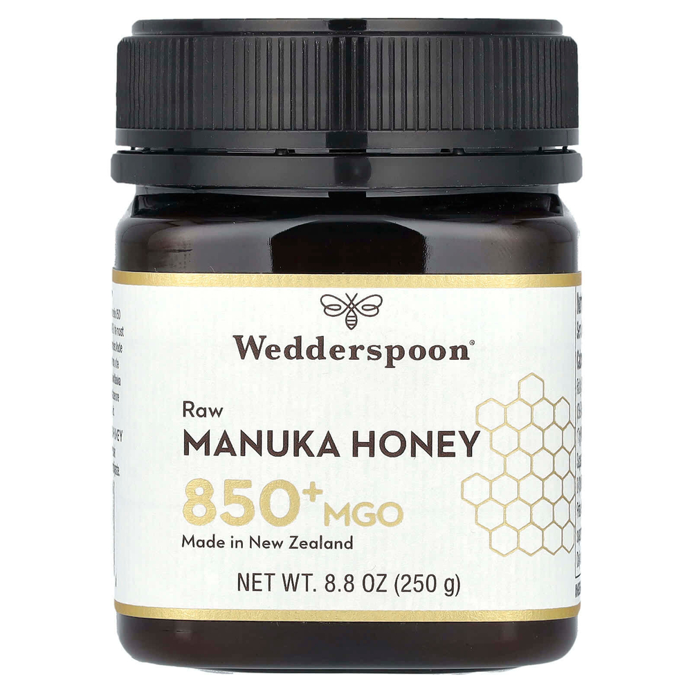 Wedderspoon, Необработанный мед манука, MGO 850+, 250 г (8,8 унции)