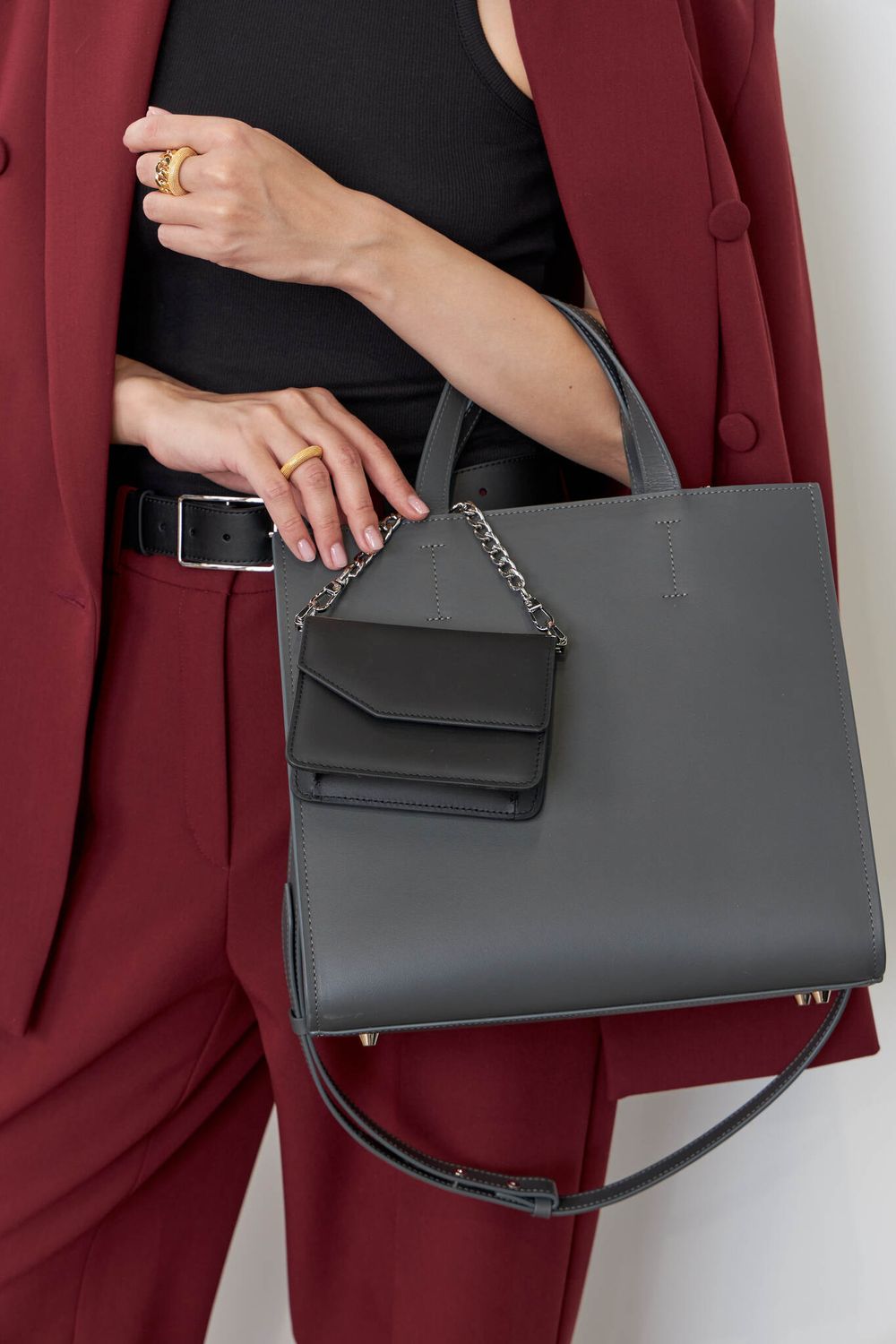 ШОППЕР КВАДРАТНЫЙ ГРАФИТ