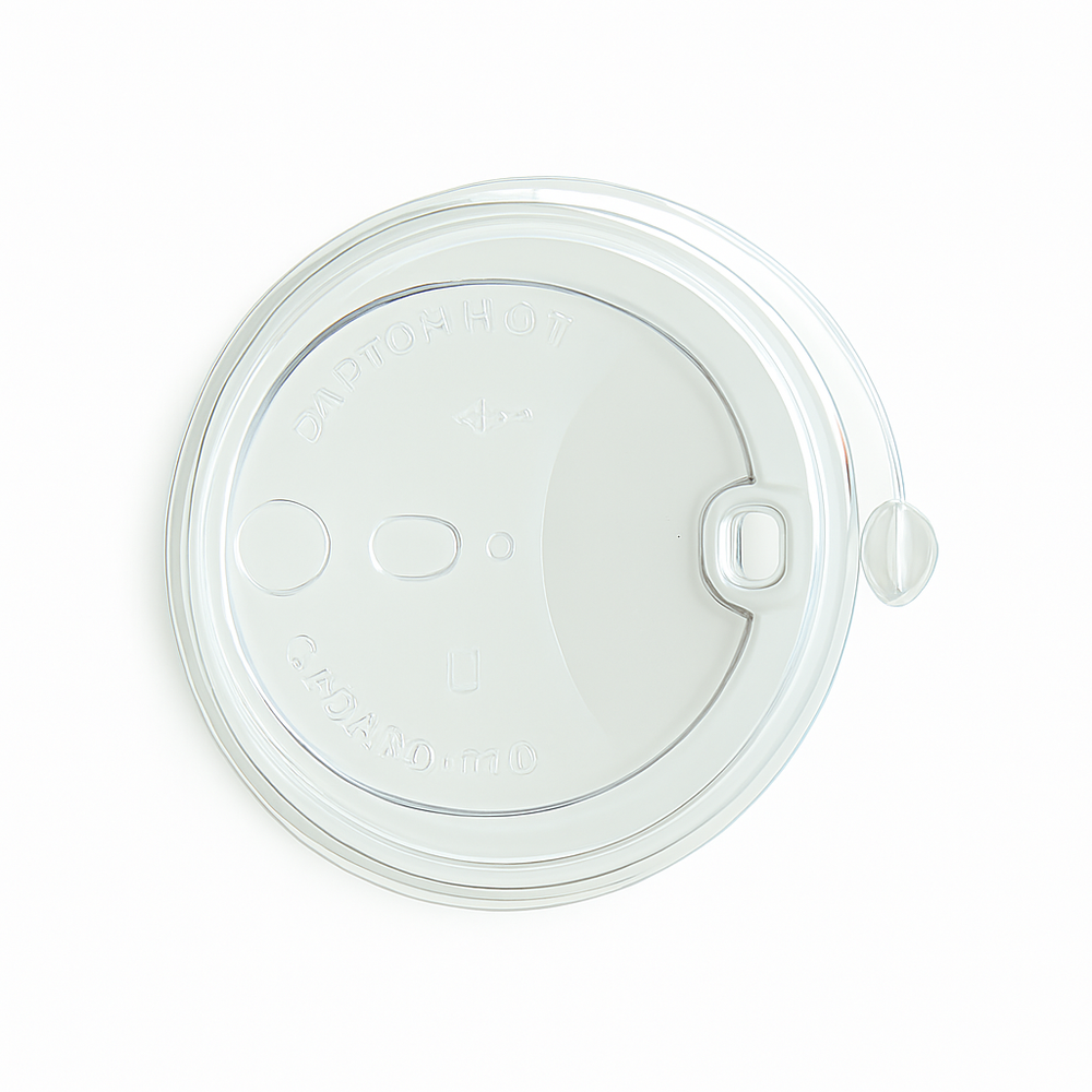 Крышка 80мм ПРОЗРАЧНАЯ с клапаном ПП Покров. Полимер 50 рук./1000 шт кор.