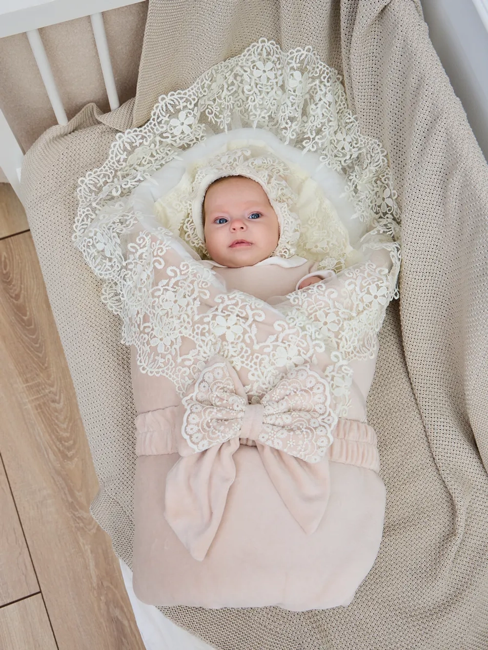 Конверт на выписку зима для новорожденных девочек