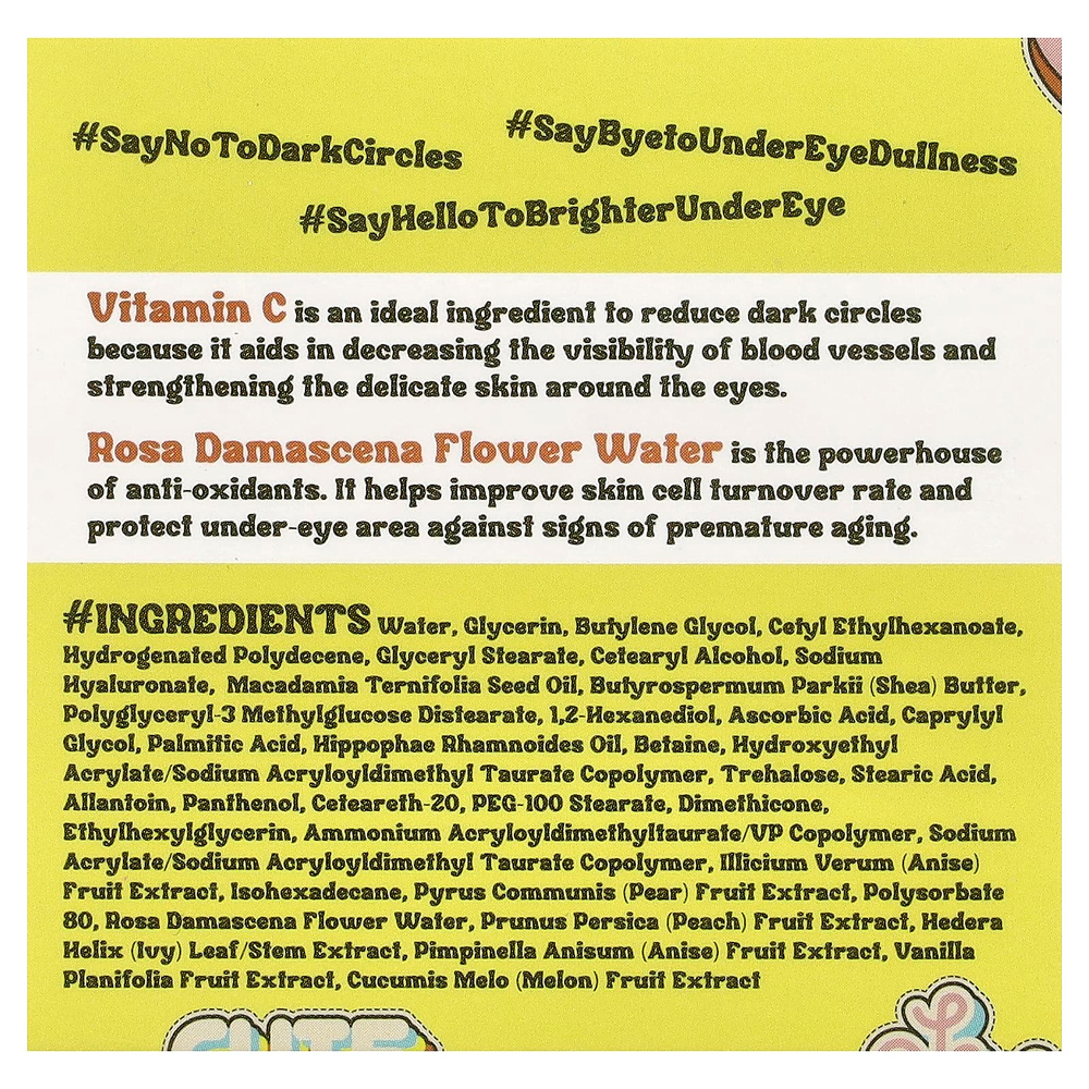 Purifect, Bright Vibes Only, крем для области вокруг глаз с витамином С, 30 мл (1 жидк. унция)