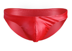Красные эффектные мужские трусы-слипы