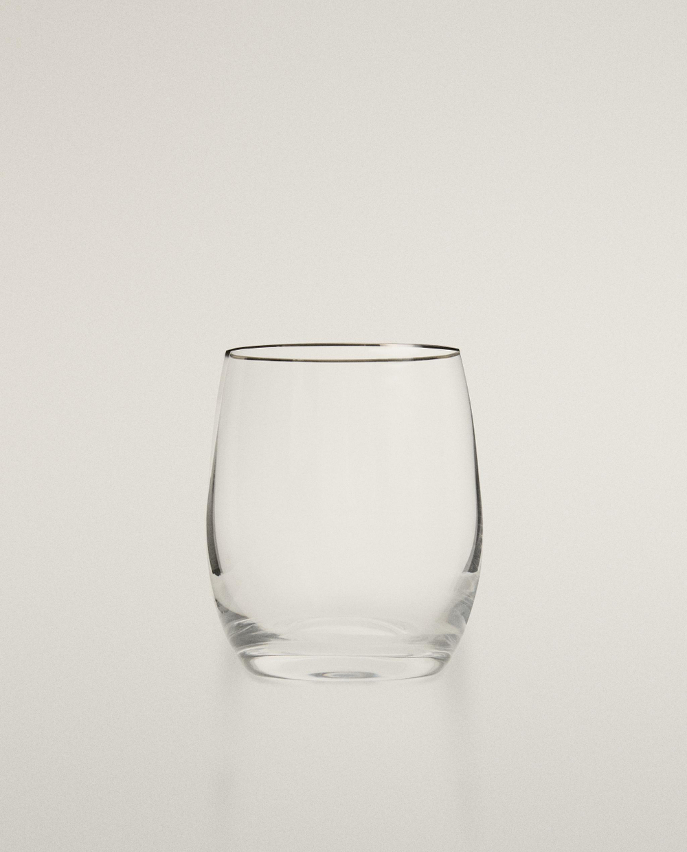 Zara Home стакан из стекла, цвет серебристый, 10 см