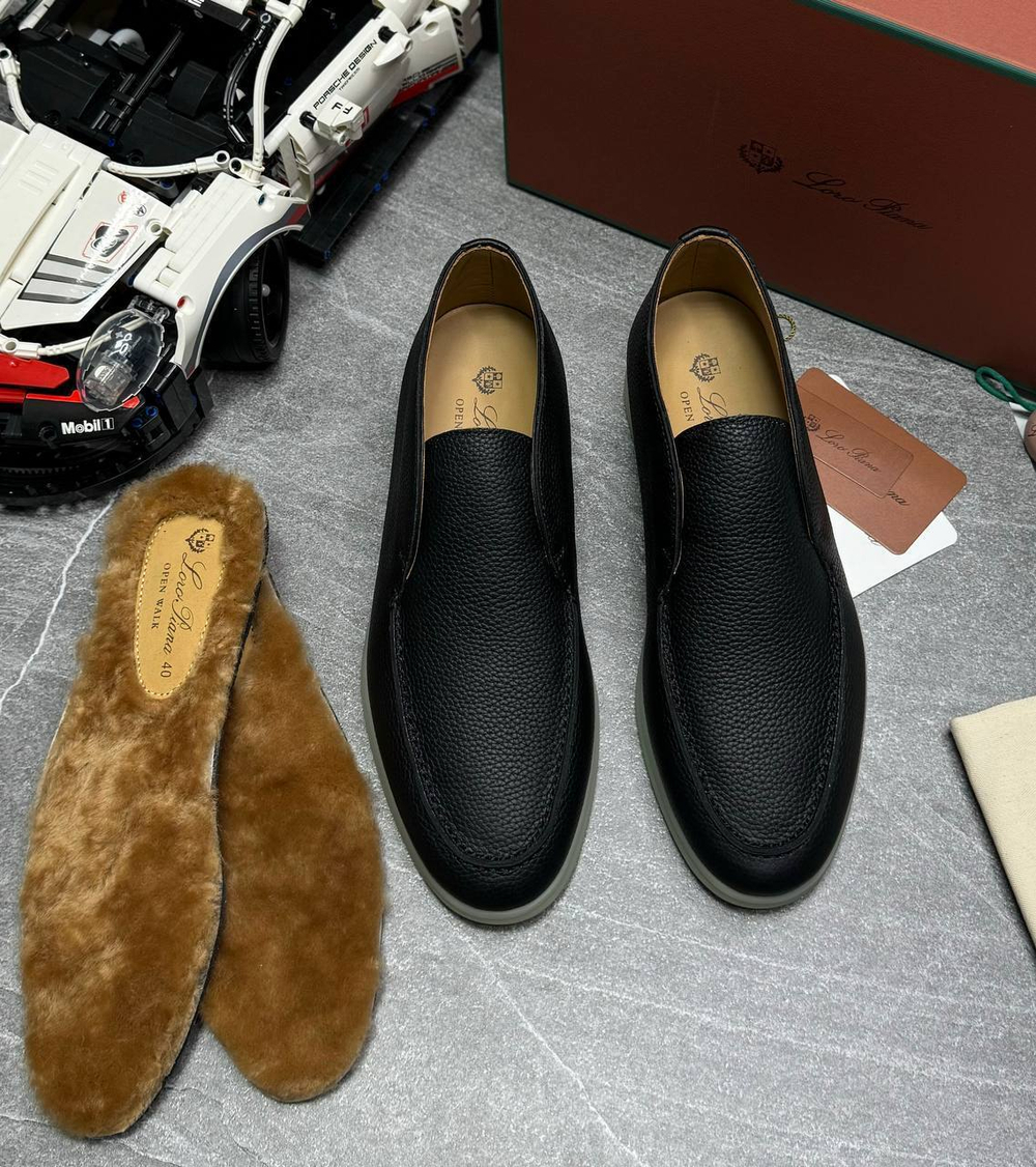 Высокие лоферы Loro Piana