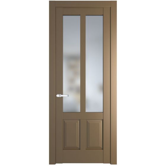 Межкомнатная дверь эмаль Profil Doors 4.8.2PD перламутр золото стекло матовое