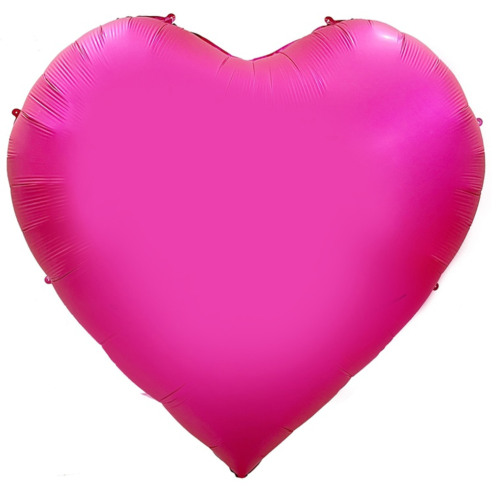 Шар фольгированный Сердце 160 см (Фуксия)