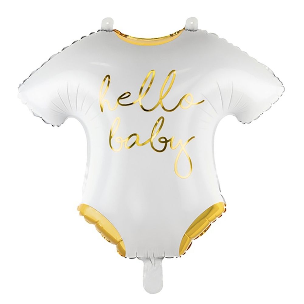 Шар Фигура Боди HELLO BABY White