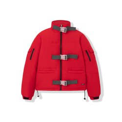 Красная куртка короткая YMKASHIX