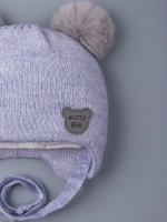 Шапка детская зимняя вязаная с ушками